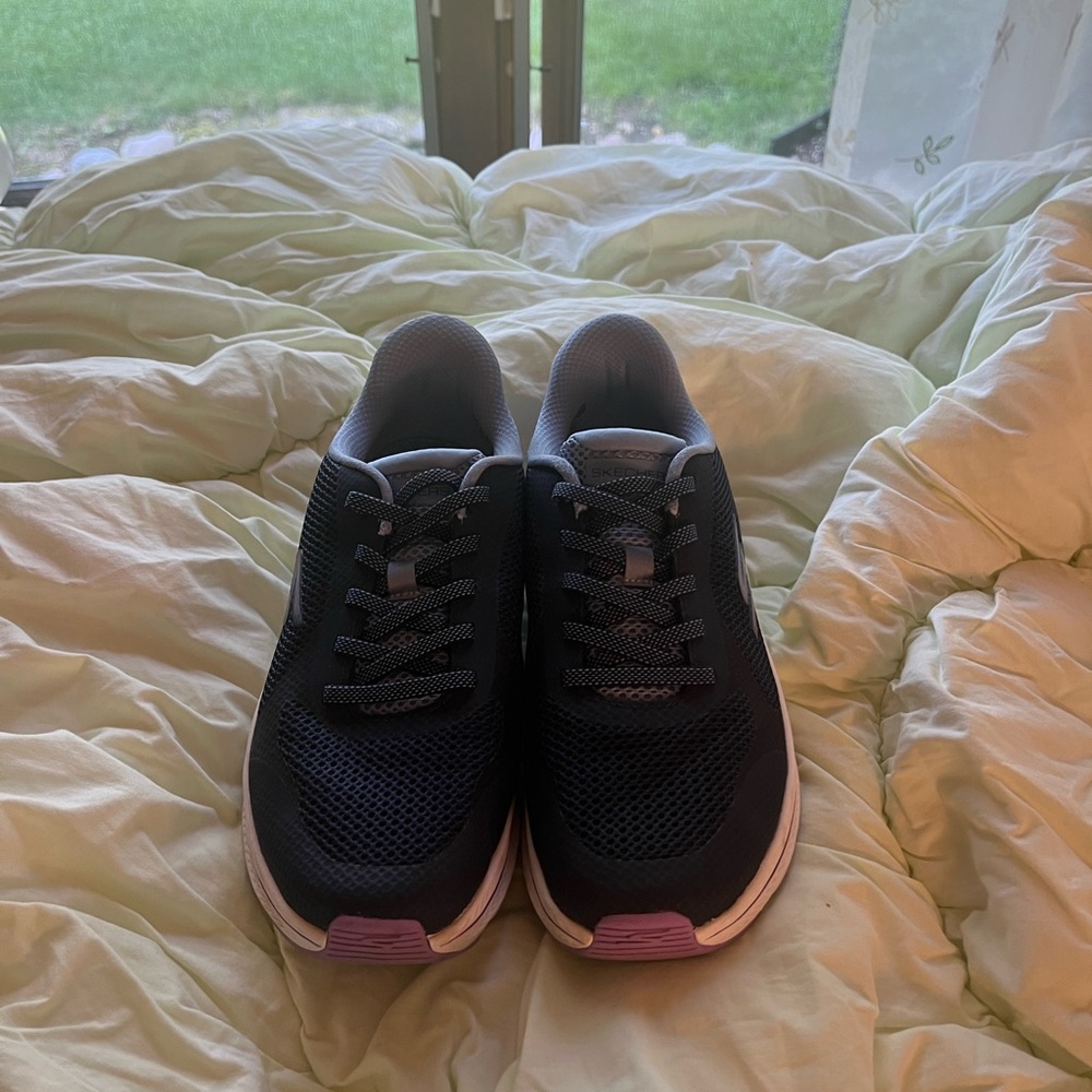 Blue and Purple Skechers Slip-ins